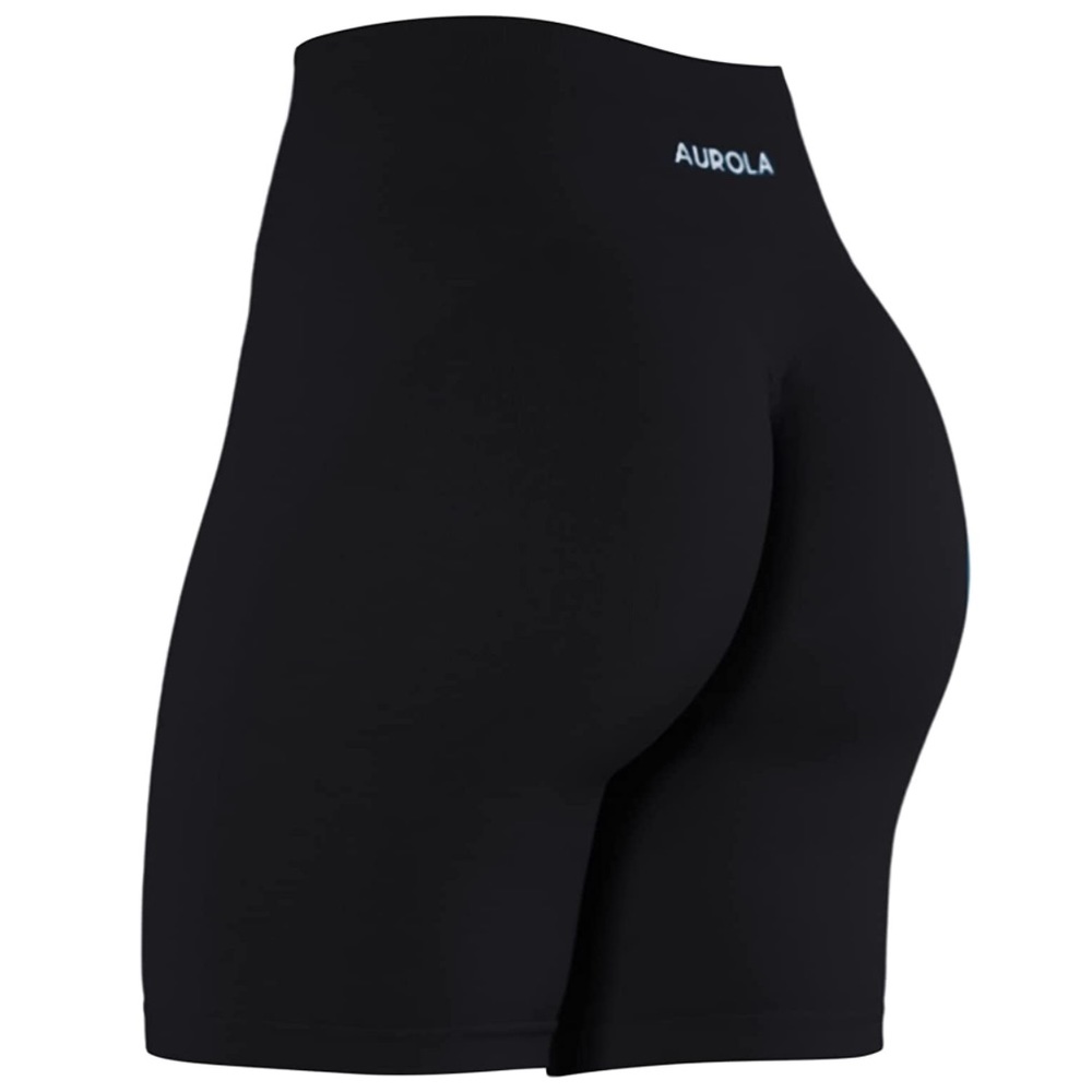 AUROLA Women's Athletic Shorts Seamless High Waisted 7.5" Bike Shorts